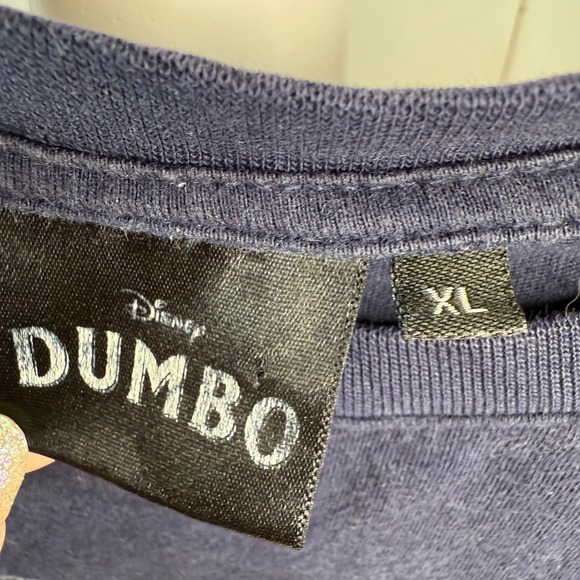 Disney Dumbo T-Shirt Graphic Print Short Sleeve Navy Blue‎ Mens XL - Picture 2 of 2